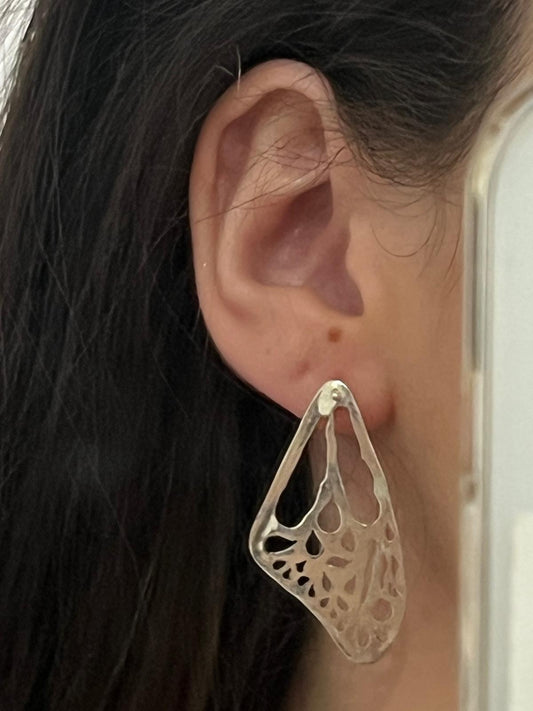 Pendientes mariposa colgantes